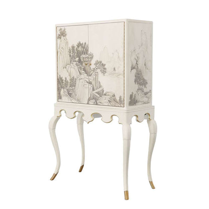 Maitland Smith - Lacca Veneziana Bar Cabinet - 8144-51 veiw 1