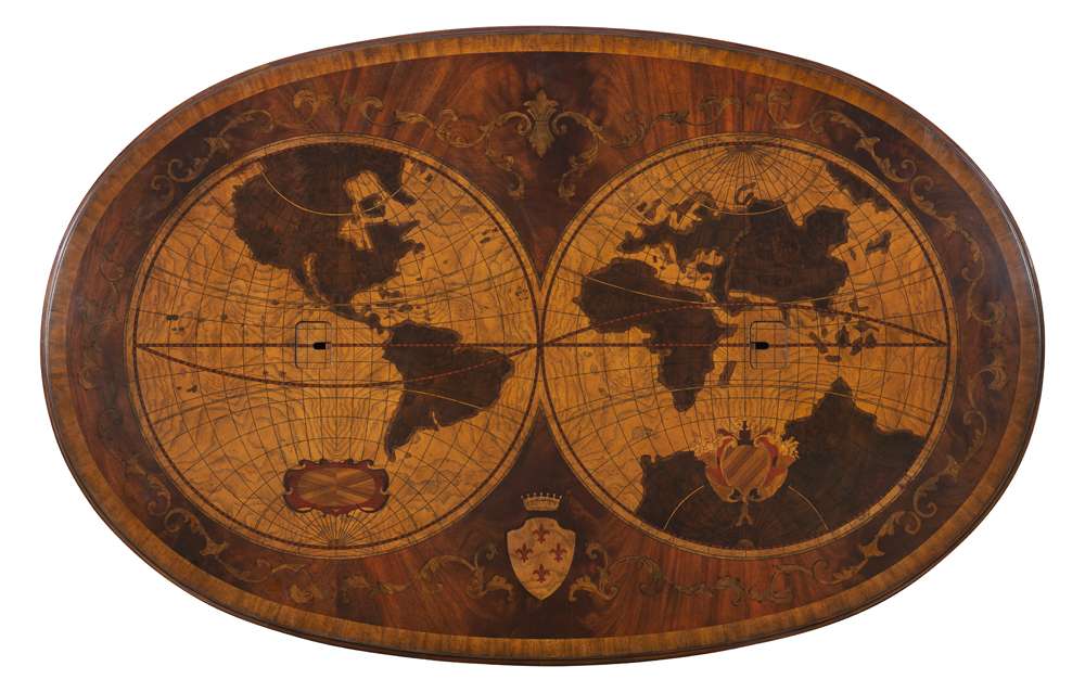 Maitland Smith - Map Partners Oval Desk - 8116-55 veiw 2