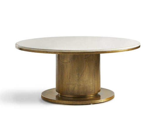 Maitland Smith - Marble Brass Cladded Cocktail Table - 8377-33 veiw 1