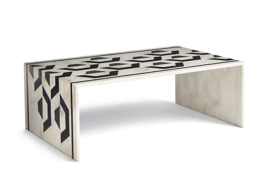 Maitland Smith - Marble Inlay Cocktail Table - 8378-33 veiw 1