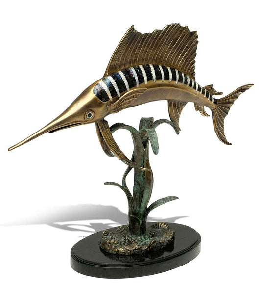 Maitland Smith - Mighty Sailfish Sculpture - 89-1808 veiw 1