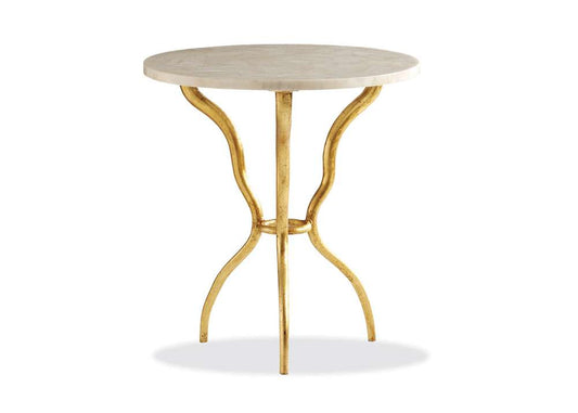 Maitland Smith - Myst Round Lamp Table - HM1080 veiw 1