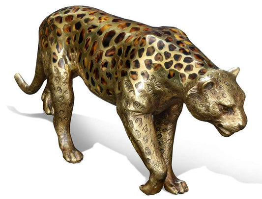 Maitland Smith - Prowling Leopard Sculpture - 89-1803 veiw 1