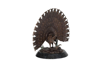 Maitland Smith - Puffed Peacock Sculpture - 89-1819 veiw 3