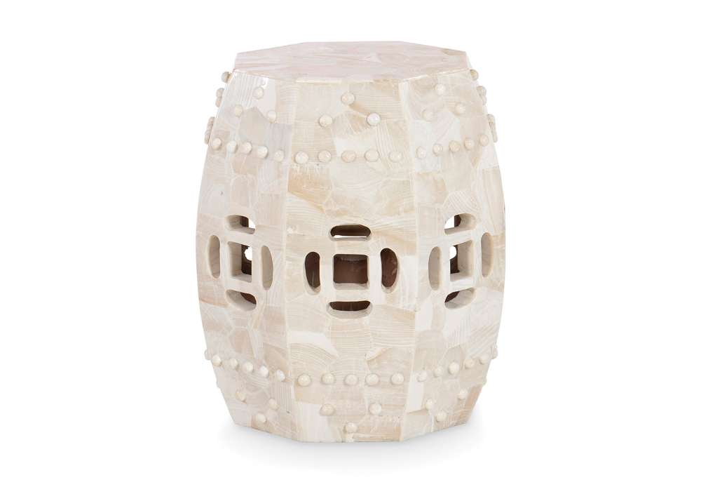 Maitland Smith - Qing White Accent Table - 8345-32 veiw 1