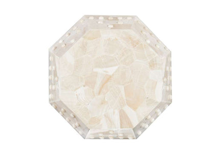 Maitland Smith - Qing White Accent Table - 8345-32 veiw 2