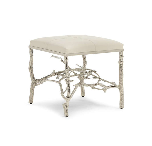 Maitland Smith - Silver Twig Ottoman - 8395-42 veiw 1
