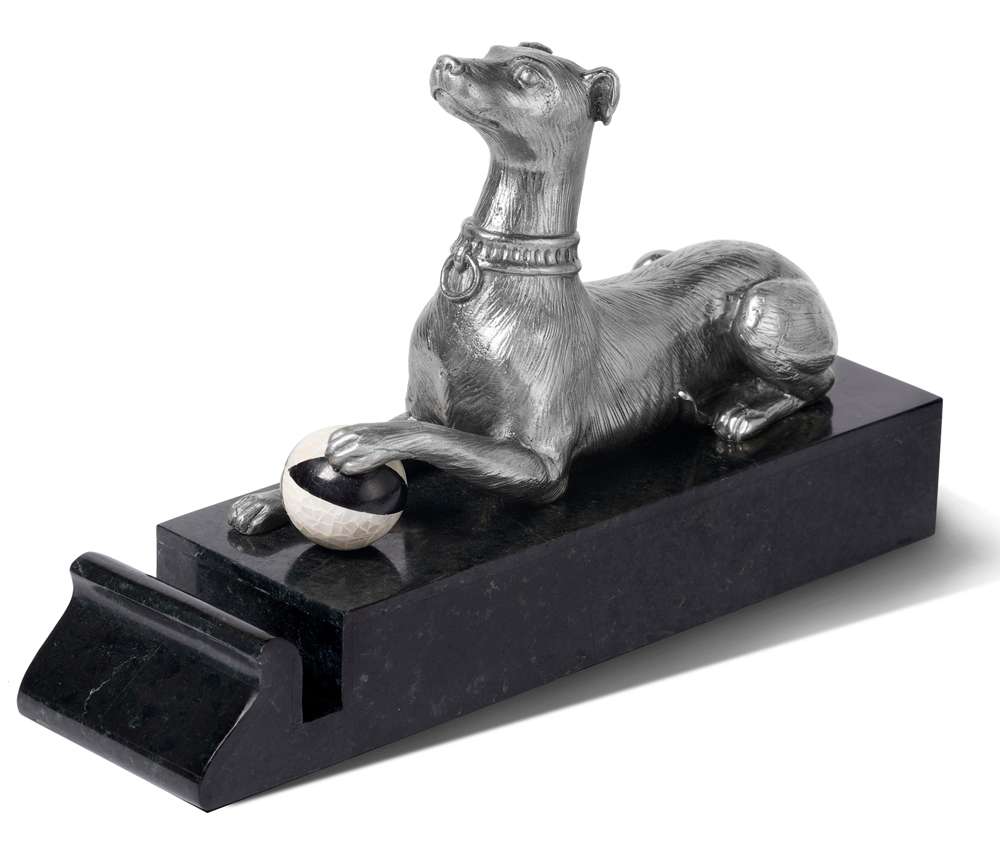 Maitland Smith - Stately Greyhound Card Holder - 89-1606 veiw 1