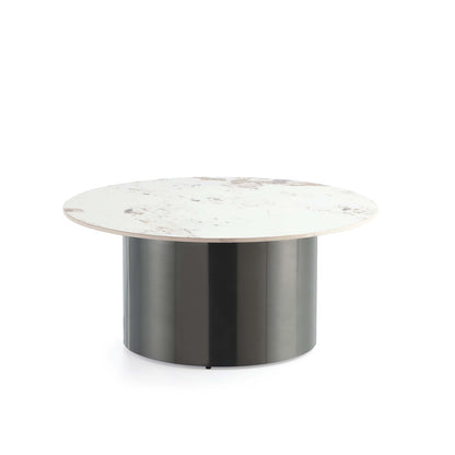 Manhattan Comfort - 2-Piece Alondra Coffee and End Table with Stainless Steel Legs in Black - 2-CE0147 veiw 2