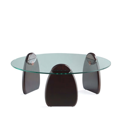Manhattan Comfort - 2-Piece Artesia Coffee and End Table with Solid Wood Legs in Dark Walnut - 2-CE0158 veiw 4