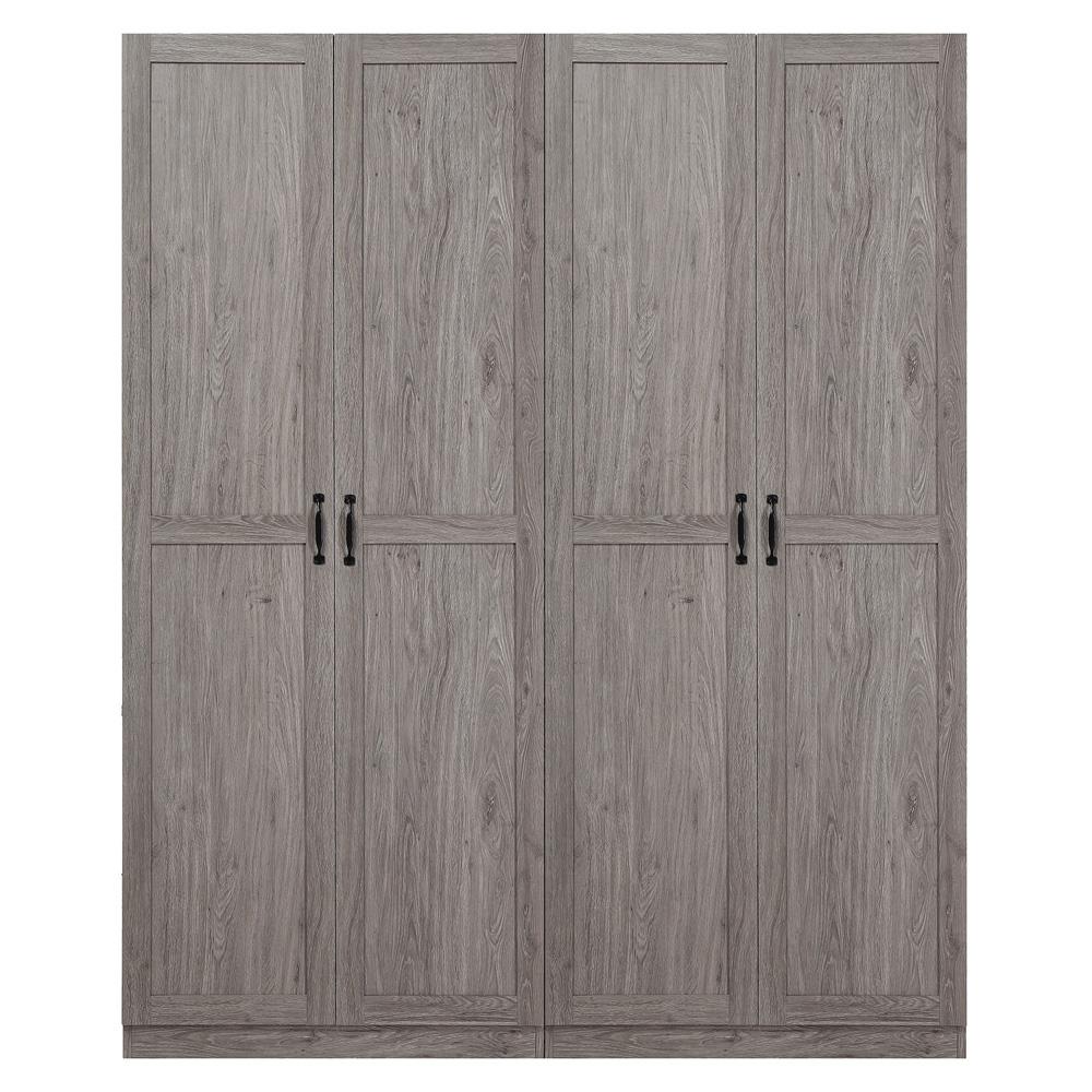 Manhattan Comfort - 2-Piece Cornelia Storage Closet 1.0 and 2.0 in Grey - 2-23BC-GY veiw 1