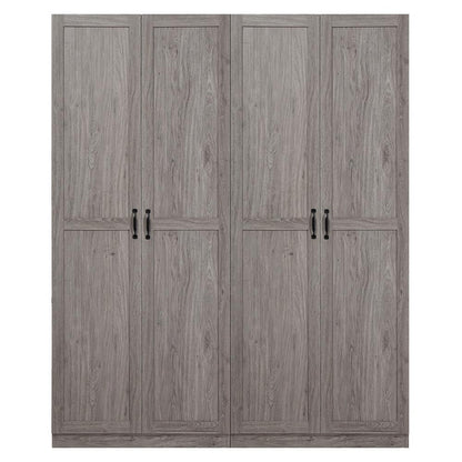 Manhattan Comfort - 2-Piece Cornelia Storage Closet 1.0 and 2.0 in Grey - 2-23BC-GY veiw 1