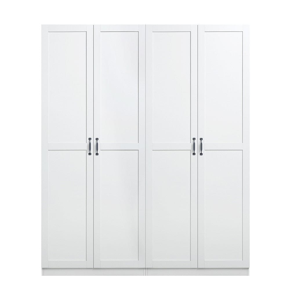 Manhattan Comfort - 2-Piece Cornelia Storage Closet 1.0 and 2.0 in White - 2-23BC-WH veiw 1