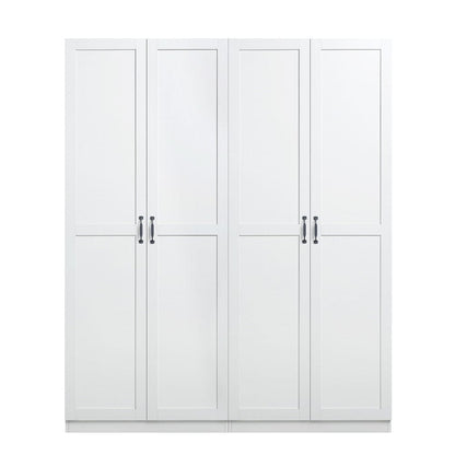 Manhattan Comfort - 2-Piece Cornelia Storage Closet 1.0 and 2.0 in White - 2-23BC-WH veiw 1