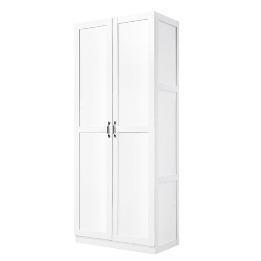 Manhattan Comfort - 2-Piece Cornelia Storage Closet 1.0 and 2.0 in White - 2-23BC-WH veiw 2