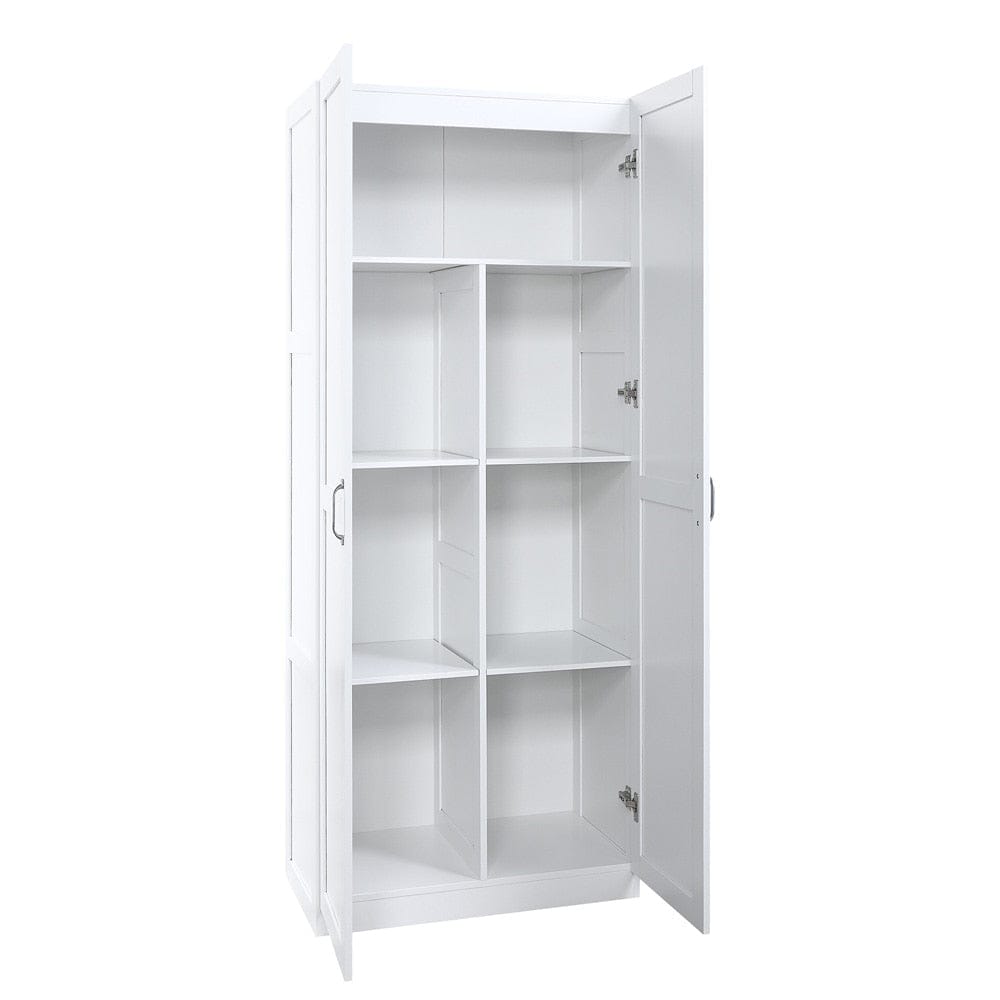 Manhattan Comfort - 2-Piece Cornelia Storage Closet 1.0 and 2.0 in White - 2-23BC-WH veiw 3