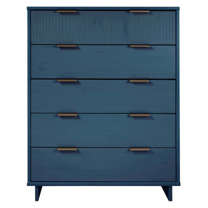 Manhattan Comfort - 2-Piece Granville Dresser and Chest with 8 Drawers in Midnight Blue - GRAN024 view 1