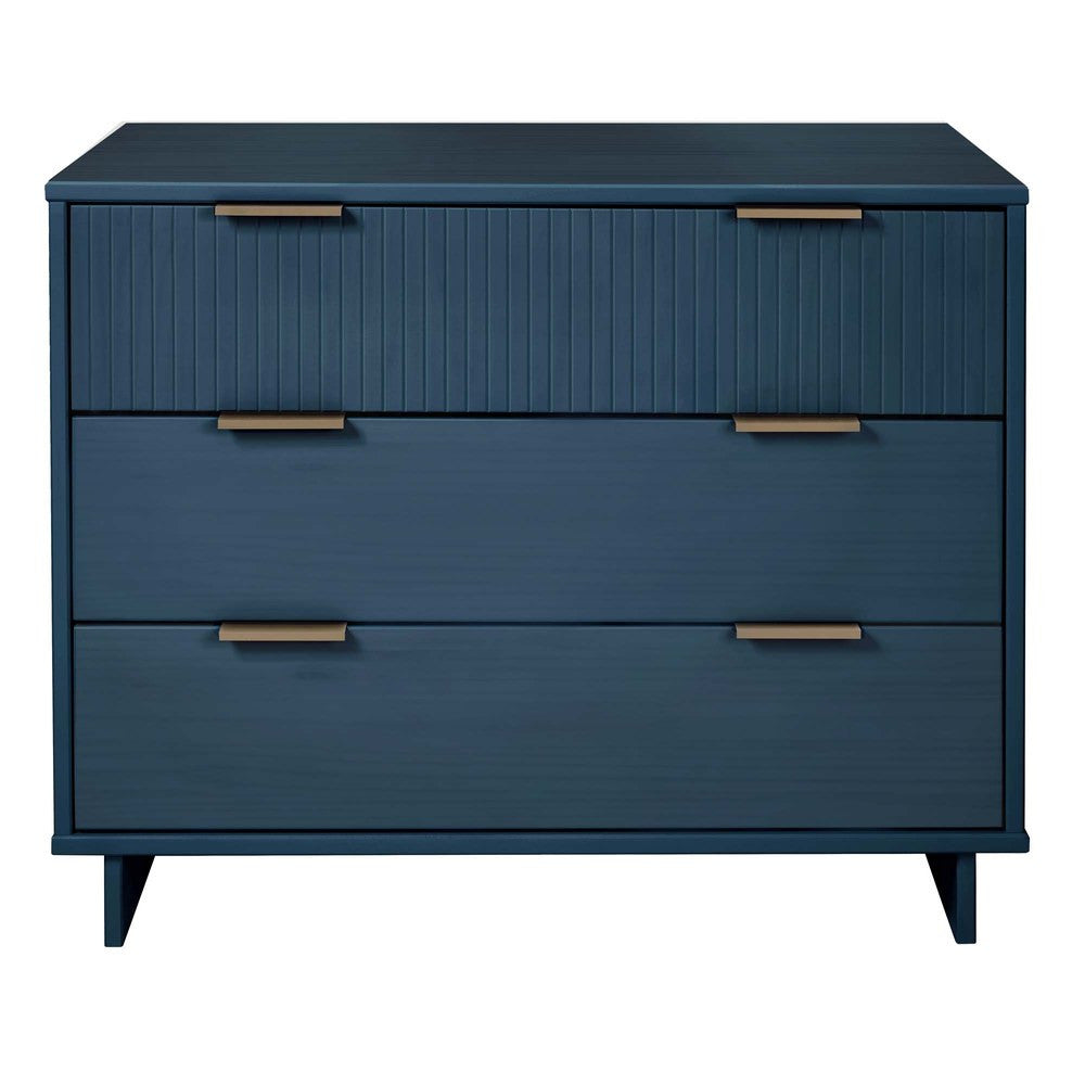 Manhattan Comfort - 2-Piece Granville Dresser and Chest with 8 Drawers in Midnight Blue - GRAN024 view 11