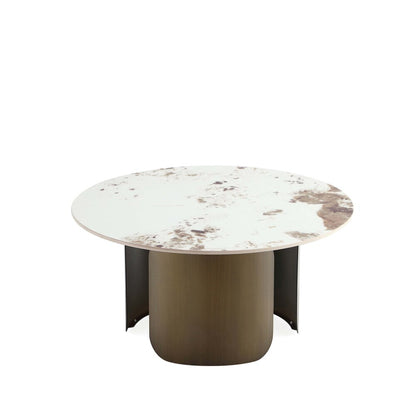 Manhattan Comfort - 2-Piece Monica Coffee and End Table with Stainless Steel Legs in Gold - 2-CE0169 veiw 4