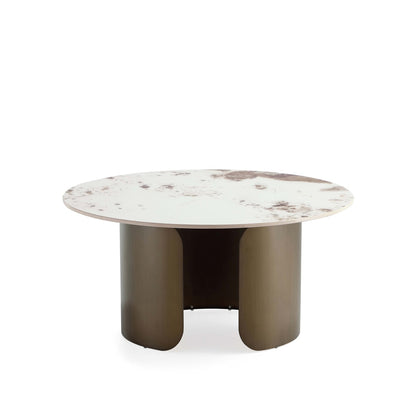 Manhattan Comfort - 2-Piece Monica Coffee and End Table with Stainless Steel Legs in Gold - 2-CE0169 veiw 5