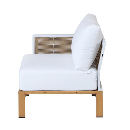 Manhattan Comfort - 4-Piece Vine Polyester Patio Conversation Set with Aluminum Legs in Cream - OD-CV029-CR veiw 10
