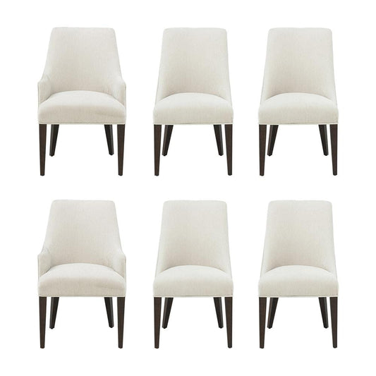 Manhattan Comfort - 6-Piece Beever Dining Chair and Arm Chair in Cream - 6-DC103-CR veiw 1
