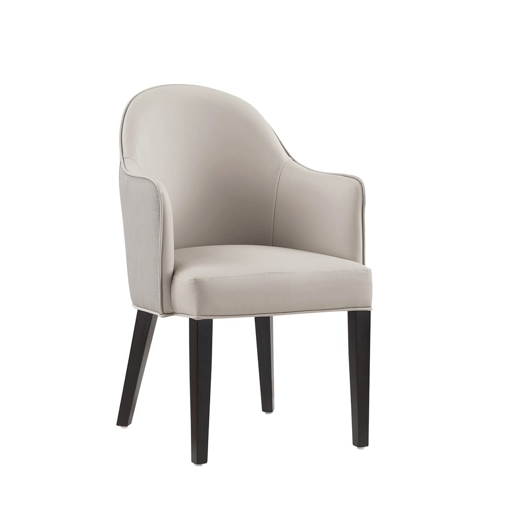 Manhattan Comfort - 6-Piece Hillman Dining Chair and Arm Chair in Light Grey - 6-DC087AR2-LG veiw 2