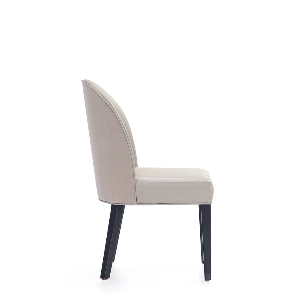 Manhattan Comfort - 6-Piece Hillman Dining Chair and Arm Chair in Light Grey - 6-DC087AR2-LG veiw 3