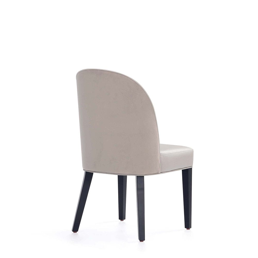 Manhattan Comfort - 6-Piece Hillman Dining Chair and Arm Chair in Light Grey - 6-DC087AR2-LG veiw 5
