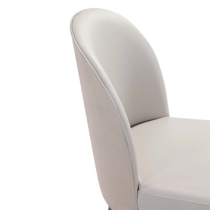 Manhattan Comfort - 6-Piece Hillman Dining Chair and Arm Chair in Light Grey - 6-DC087AR2-LG veiw 6
