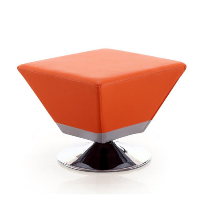 Manhattan Comfort - 7-Piece Diamond Faux Leather Ottomans with Metal Legs in - 7-OT002 veiw 6