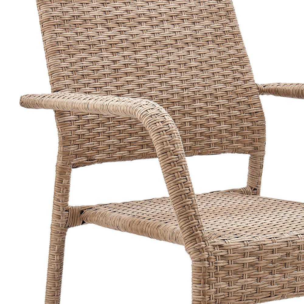 Manhattan Comfort - 7-Piece Genoa Patio 6- Person Dining Set with Iron Steel Legs in Nature Tan Weave - OD-DS002-NE veiw 8