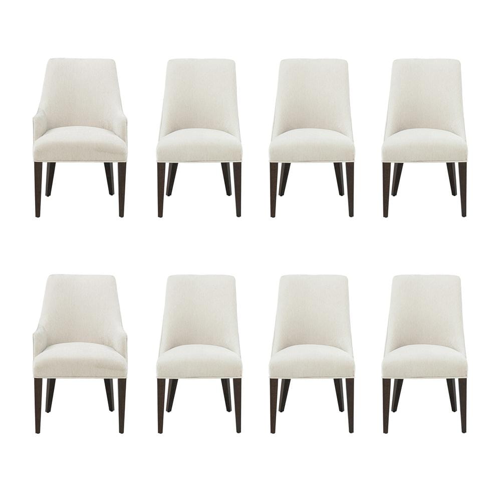 Manhattan Comfort - 8-Piece Beever Dining Chair and Arm Chair in Cream - 8-DC103-CR veiw 1
