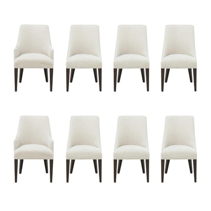 Manhattan Comfort - 8-Piece Beever Dining Chair and Arm Chair in Cream - 8-DC103-CR veiw 1