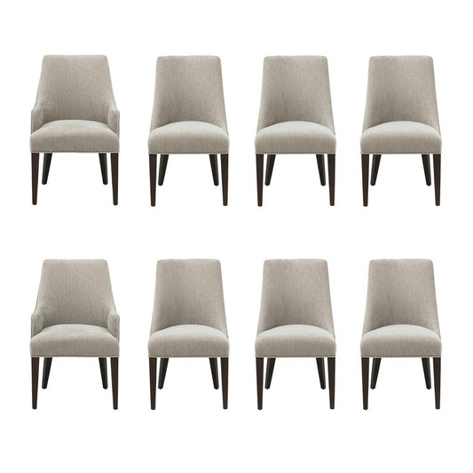 Manhattan Comfort - 8-Piece Beever Dining Chair and Arm Chair in Taupe - 8-DC103-TP veiw 1