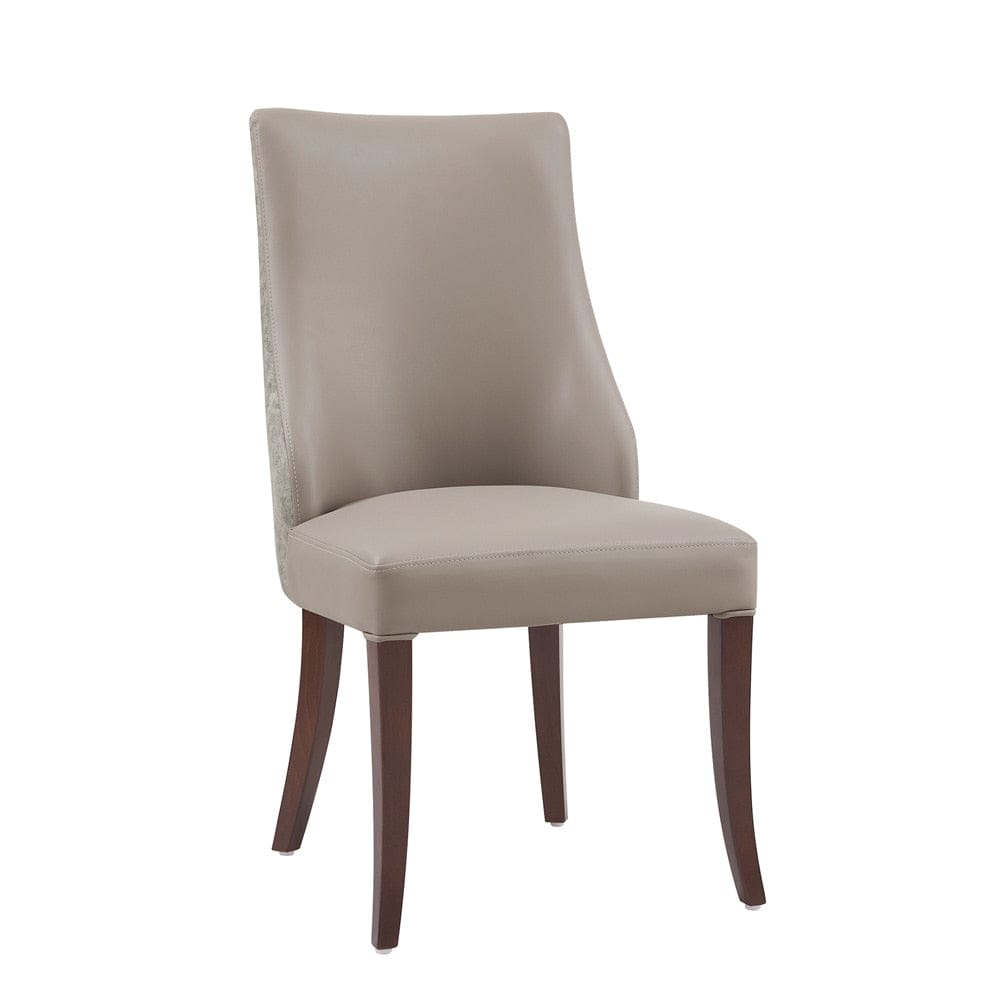 Manhattan Comfort - 8-Piece Connie Dining Chair and Arm Chair in Taupe - 8-DC095-TP veiw 2