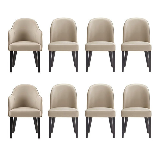 Manhattan Comfort - 8-Piece Hillman Dining Chair and Arm Chair in Sand - 8-DC087AR2-SD veiw 1