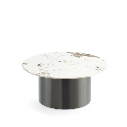 Manhattan Comfort - Alondra Coffee Table with Stainless Steel Legs in Black - CT014 veiw 1