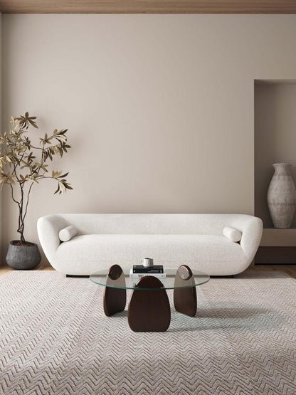 Manhattan Comfort - Artesia Coffee Table with Solid Wood Legs in Dark Walnut - CT015 veiw 5