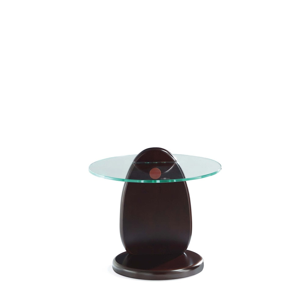 Manhattan Comfort - Artesia End Table with Solid Wood Legs in Dark Walnut - ET008 veiw 2