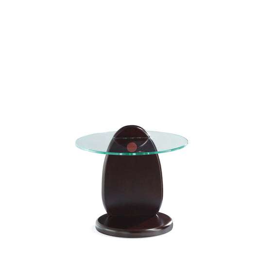 Manhattan Comfort - Artesia End Table with Solid Wood Legs in Dark Walnut - ET008 veiw 2