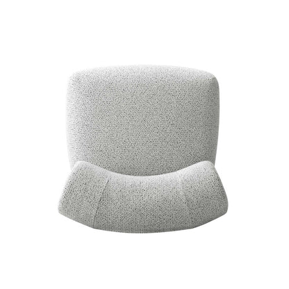 Manhattan Comfort - Bartow Woven Fabric Accent Chair with Ash Wood Legs in Ivory and Black - Set of 2 - 2-AC017-IB veiw 6