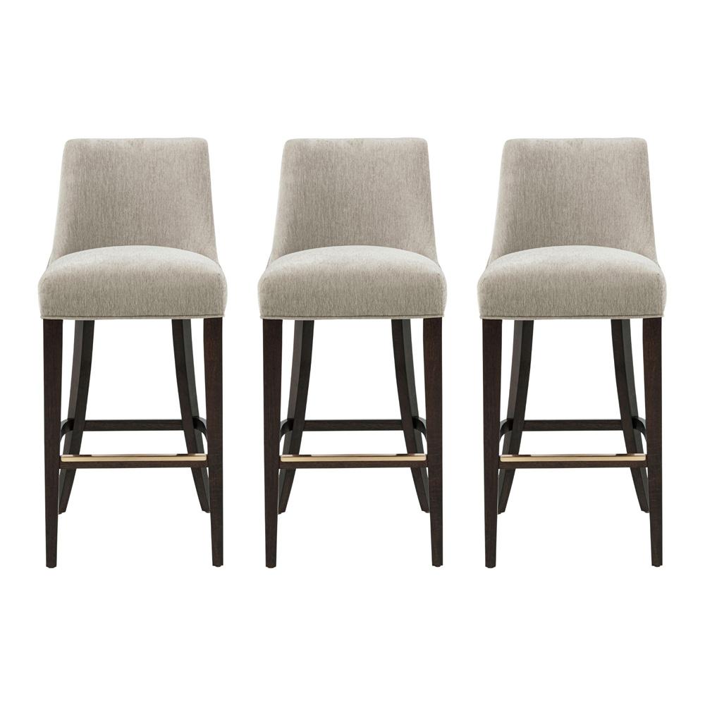 Manhattan Comfort - Beever Barstool in Taupe - Set of 3 - 3-BS027-TP veiw 1