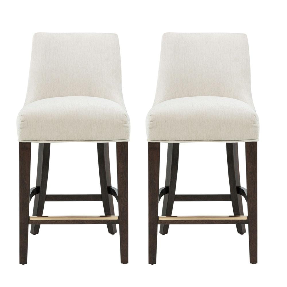Manhattan Comfort - Beever Counter Stool  in Cream - Set of 2 - 2-CS024-CR veiw 1