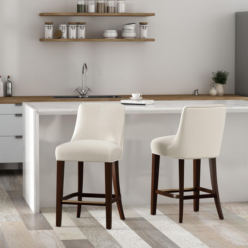 Manhattan Comfort - Beever Counter Stool  in Cream - Set of 2 - 2-CS024-CR veiw 8