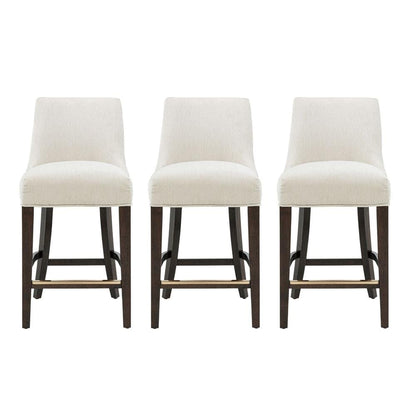 Manhattan Comfort - Beever Counter Stool  in Cream - Set of 3 - 3-CS024-CR veiw 1