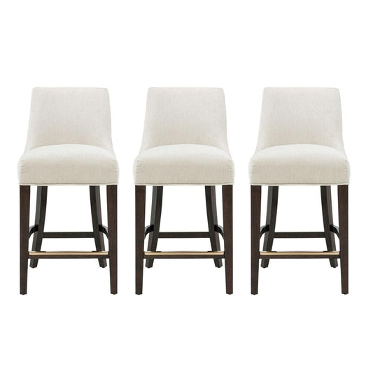 Manhattan Comfort - Beever Counter Stool  in Cream - Set of 3 - 3-CS024-CR veiw 1