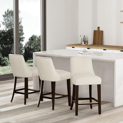 Manhattan Comfort - Beever Counter Stool  in Cream - Set of 3 - 3-CS024-CR veiw 8