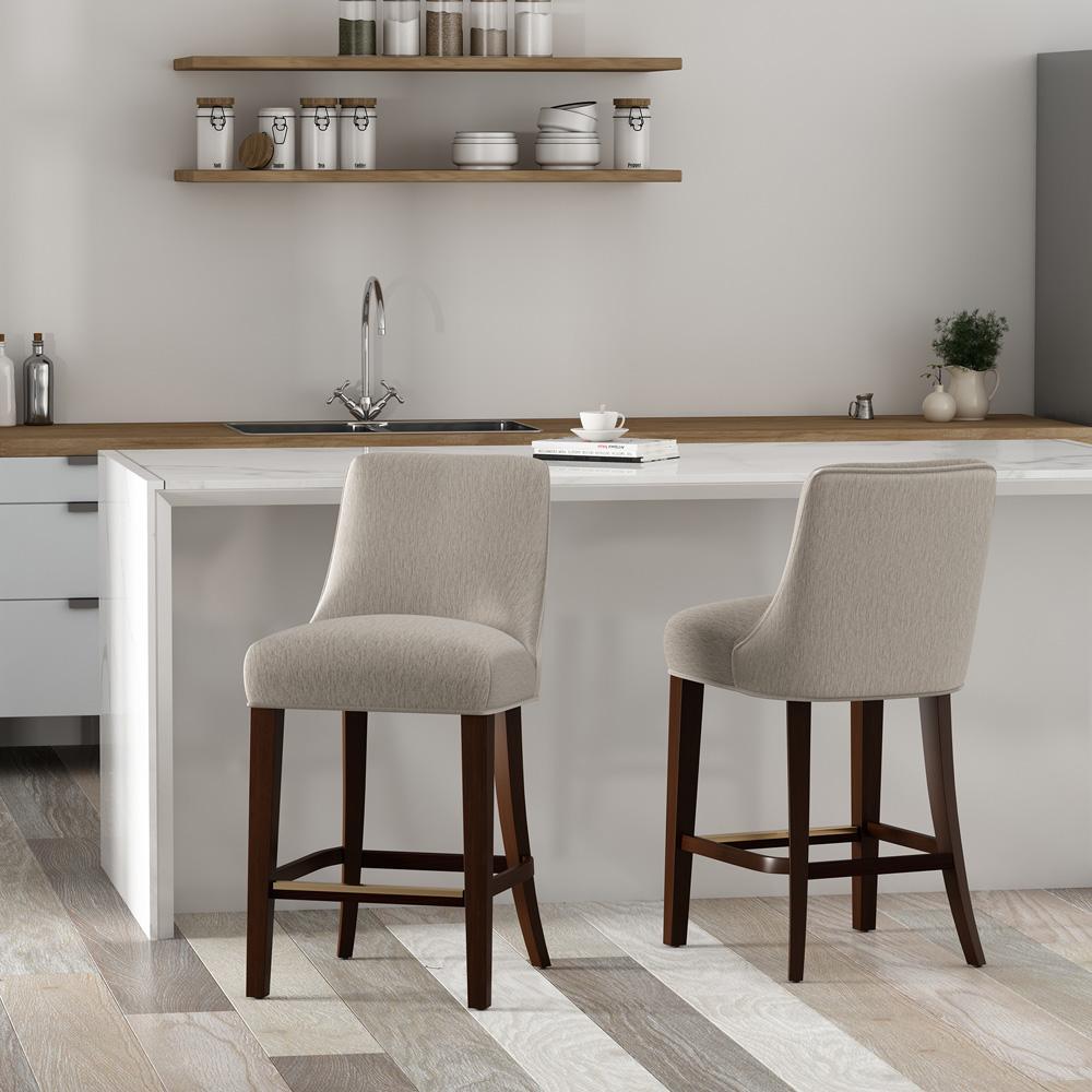 Manhattan Comfort - Beever Counter Stool  in Taupe - Set of 2 - 2-CS024-TP veiw 8