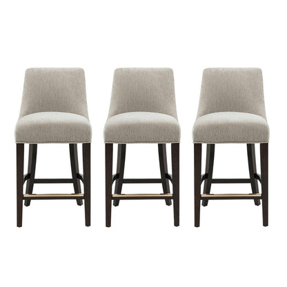 Manhattan Comfort - Beever Counter Stool  in Taupe - Set of 3 - 3-CS024-TP veiw 1